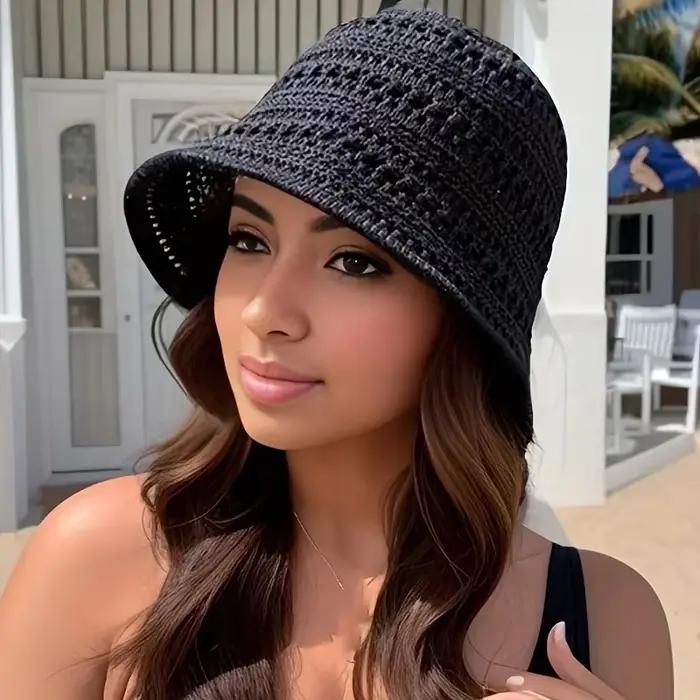 Chapeau de pêcheur en tricot d'été