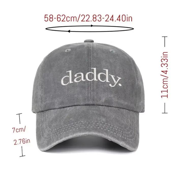 Coton lavé pour papa. Casquettes brodées vintage réglables