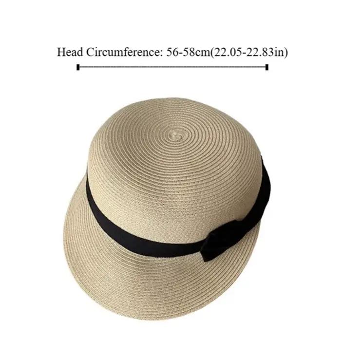 Chapeau de paille tressé élégant vintage