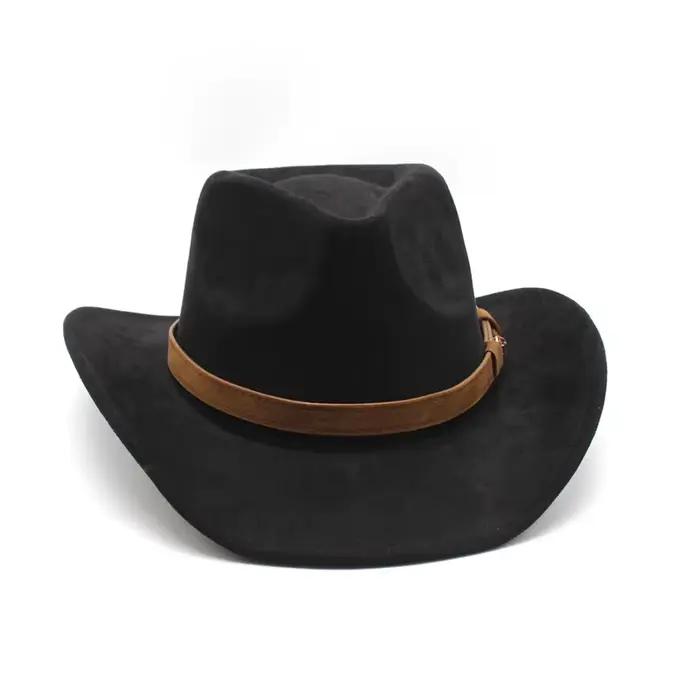 Chapeau de cowgirl en feutre pour hommes et femmes