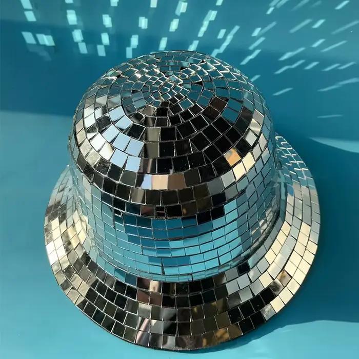 Nouveau produit Disco Ball seau chapeau mode rétro miroir Style Hip Hop homme femme