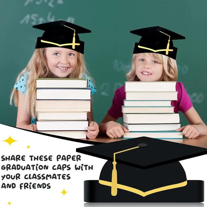 10 chapeaux de graduation en papier 2026