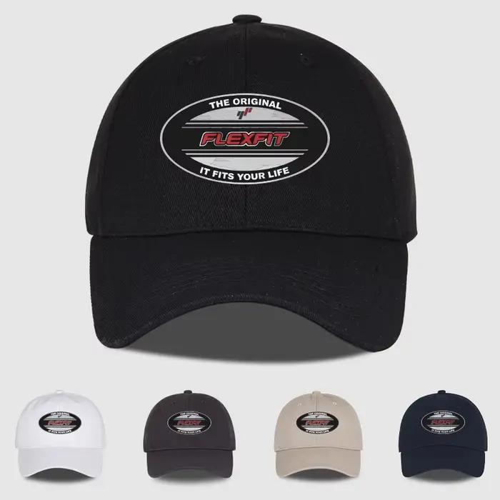 Casquette de baseball ovale à imprimé FLEXFIT unisexe réglable pour homme et femme pour les quatre saisons et les occasions décontractées