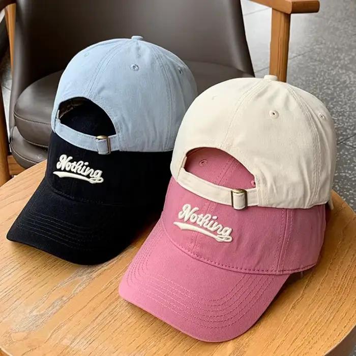 Casquette de baseball brodée de lettres pour hommes et femmes