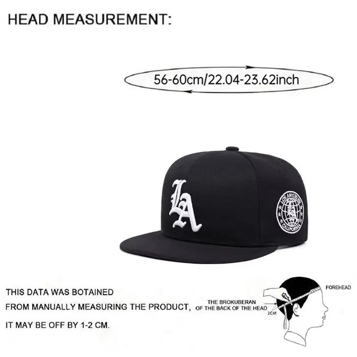 Nouvelle Casquette Hip Hop Tendance 2026 avec Lettre LA Brodé sur le Côté et Motif Terre
