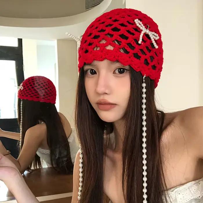 Chapeau pull coréen pour femmes