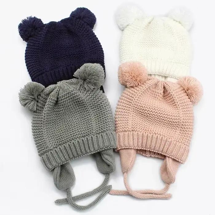 Chapeau d'hiver pour bébé de 0 à 12 mois