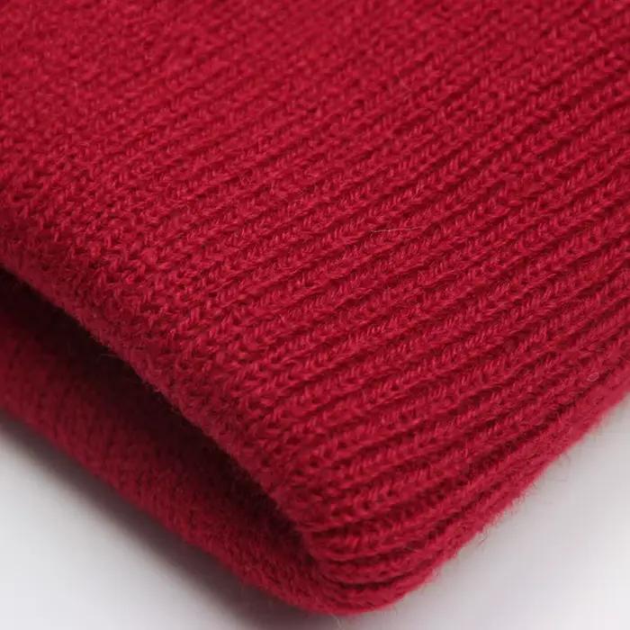 Bonnet unisexe solide automne hiver mélanges de laine doux chaud