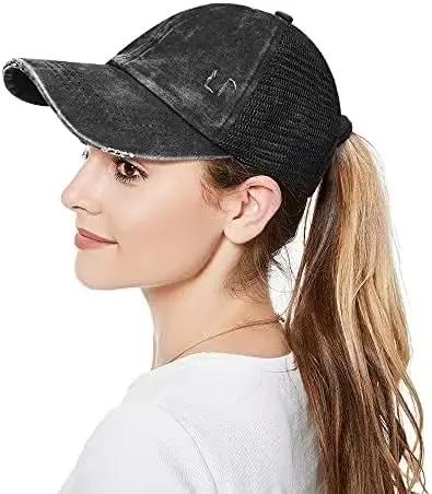 Chapeau croisé délavé, casquette de Baseball en détresse