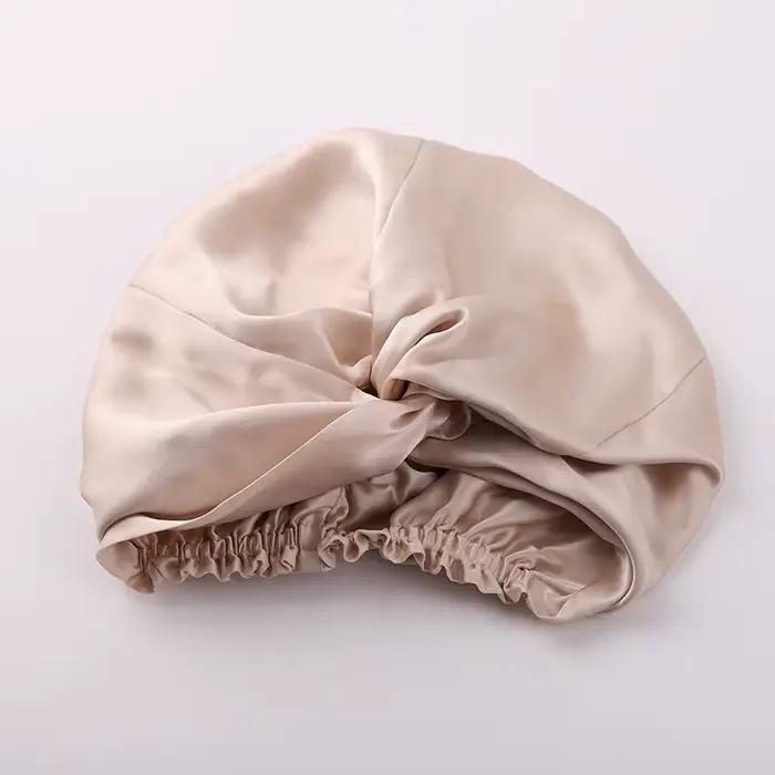 Bonnet de nuit en soie de mûrier 19 Momme pour femmes, bonnet de sommeil uni, soin des cheveux, livraison gratuite dans le monde entier, couleurs variées pour correspondre à votre style personnel ou intérieur, hypoallergénique, respectueux de l'environnement