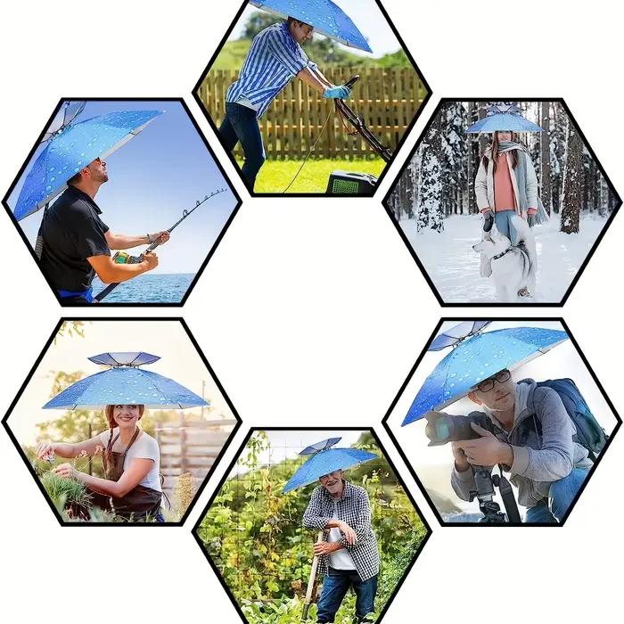 Chapeau parapluie pour la pluie ou le soleil