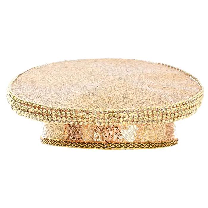 Chapeau de Luxe à Paillettes Dorées pour Homme et Femme