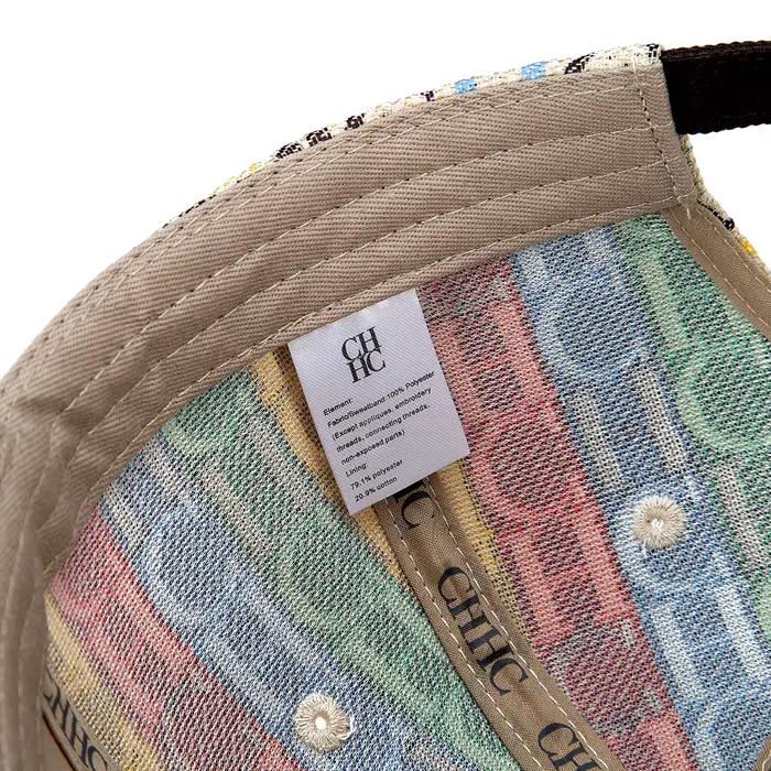 Casquette de baseball structurée unisexe avec monogramme CH