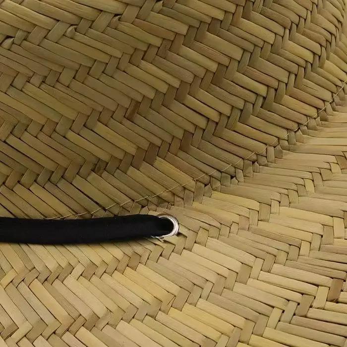 Chapeau de sauveteur unisexe à large bord en paille naturelle