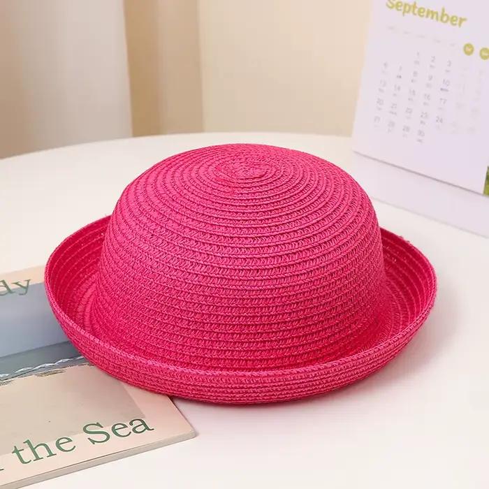 2025 chapeaux Parent-enfant en plein air la mère d'enfant Vintage femmes printemps été plage mode chapeau de paille