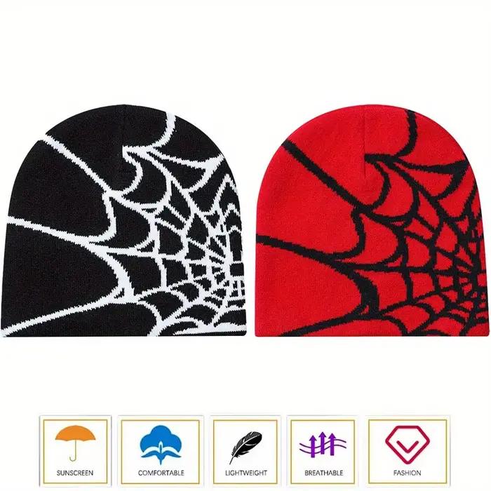 Lot de 2 bonnets en toile d'araignée unisexe