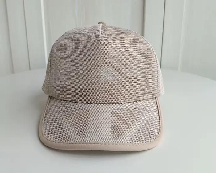 Chapeau en maille polyester sport pour homme lettres motif protection solaire quatre saisonsextérieuroccasions spéciales