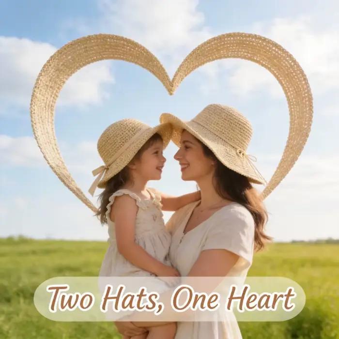Chapeau de paille Parent-enfant