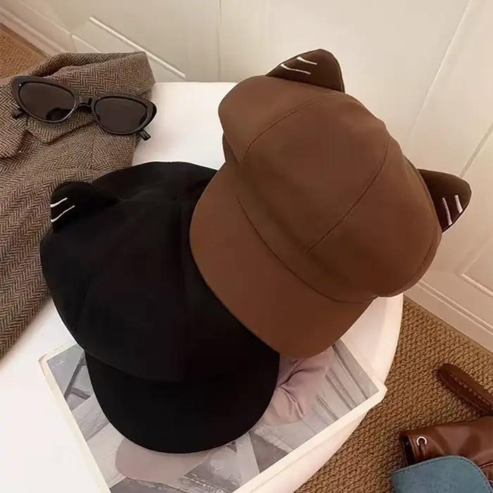Béret oreilles de chat pour femmes