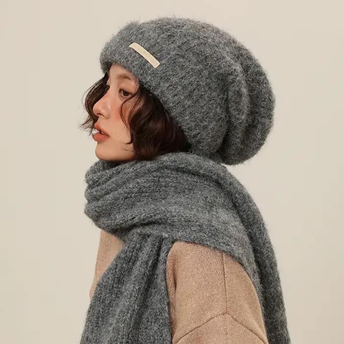 Chapeaux tricotés pour couple d'automne et d'hiver – Conception de protection des oreilles chaude | Style décontracté
