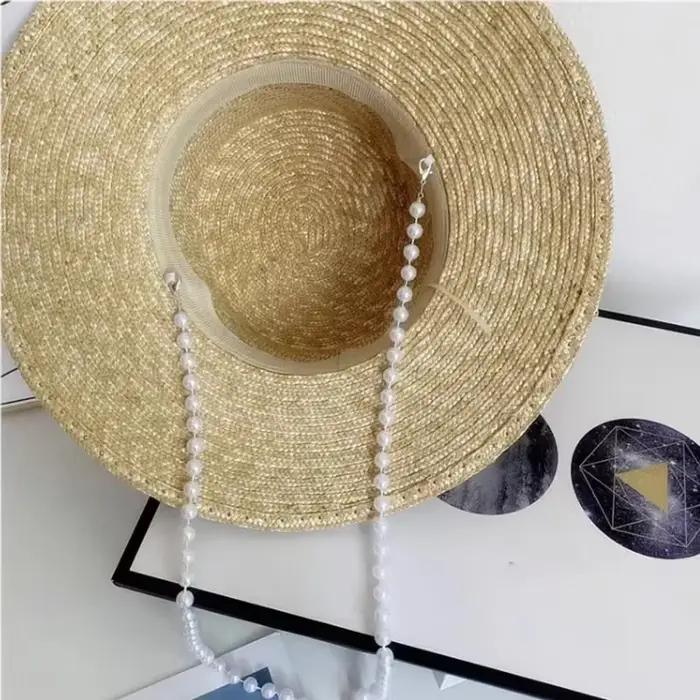 Chapeau de soleil en paille de blé pour femmes