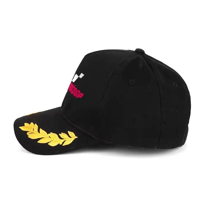 Casquette de baseball avec logo MOTOGP Racing et broderie de laurier jaune