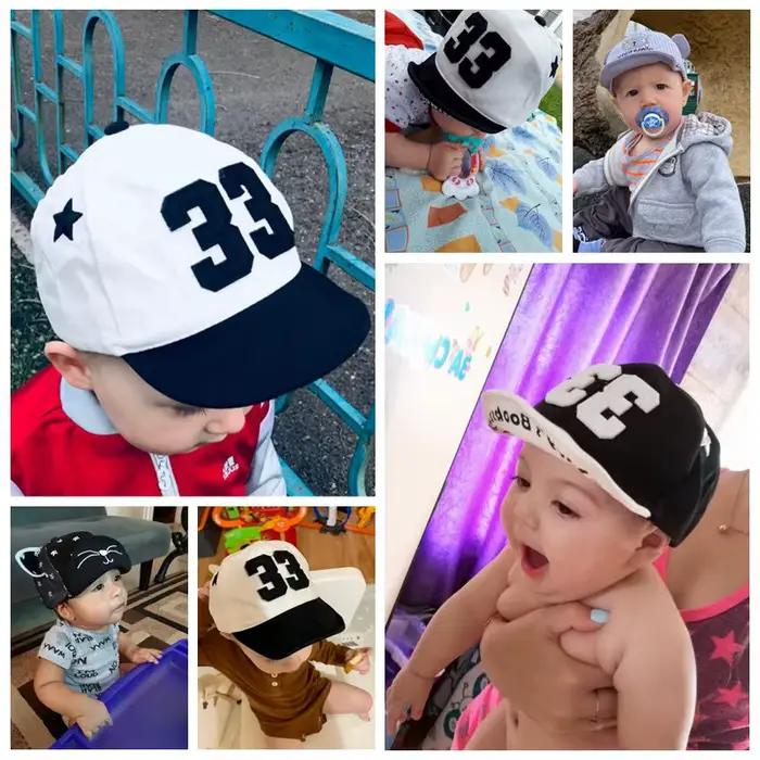 Casquette de Baseball Brodée avec Visière pour Bébés