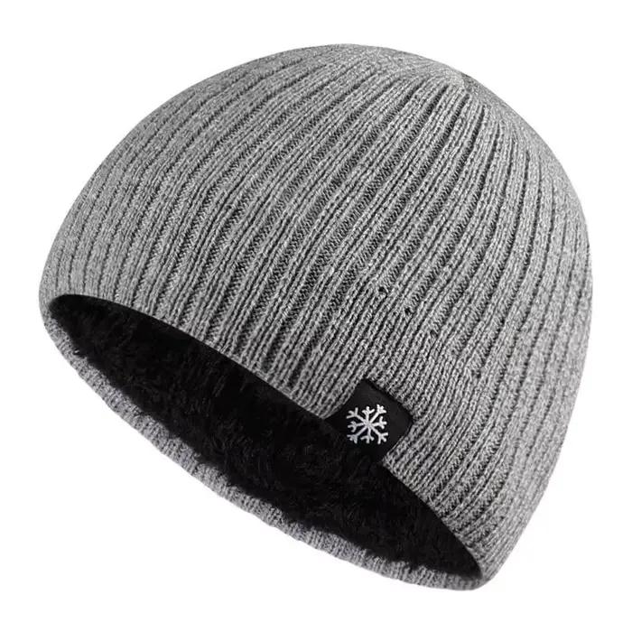 Chapeau en mélange thermique tricoté épais en polaire automne/hiver