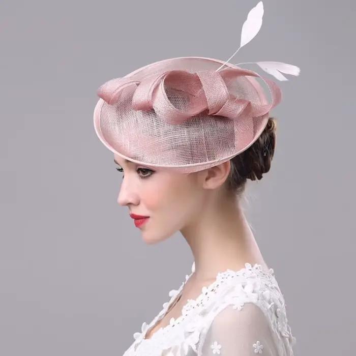 Fascinator-Fedoras en maille de fil élégant pour femmes