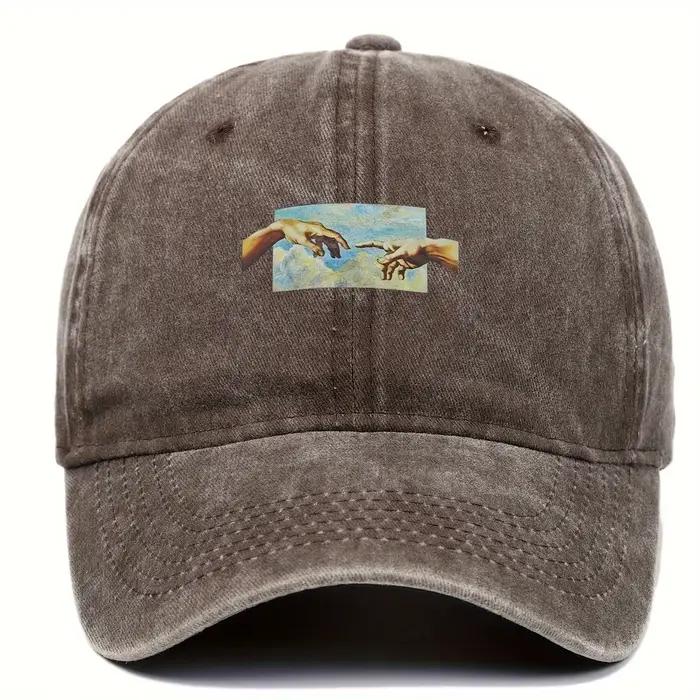 Casquette de baseball imprimée vintage