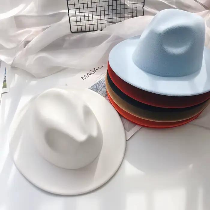 Chapeau Fedora en feutre pour femmes