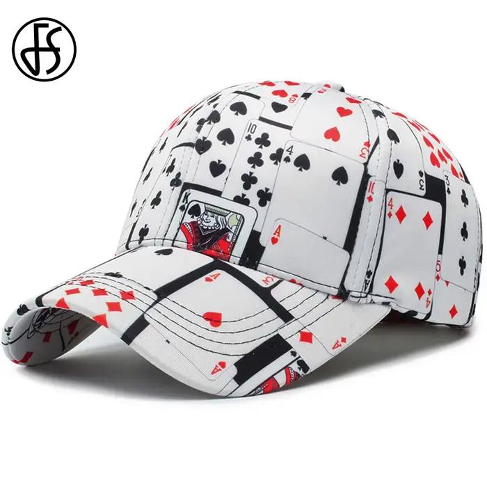 Casquette FS Brand Dad Hats Imprimées Style Hip-Hop Unisexuelle Coton Pour Femmes Hommes Saisons Décontractée Occasions Spéciales