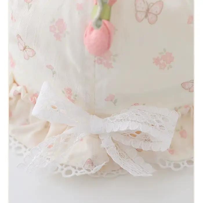 Chapeau de pêcheur fleuri pour bébés filles protection solaire automne été confortable élégant pour activités extérieures