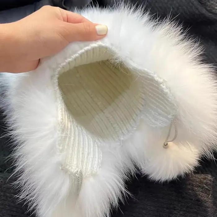 Ushanka-Chapeaux en fourrure de renard véritable pour femmes