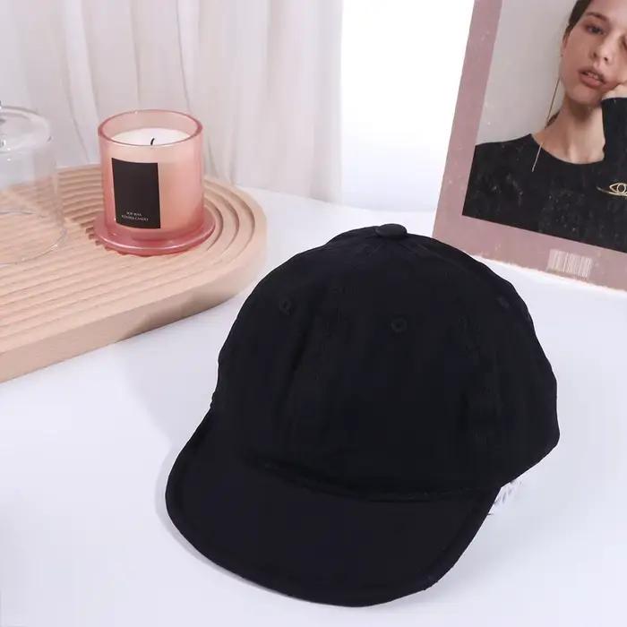 Casquette de baseball unie à visière courte