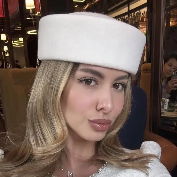 Chapeaux Fedoras plats européens pour femmes