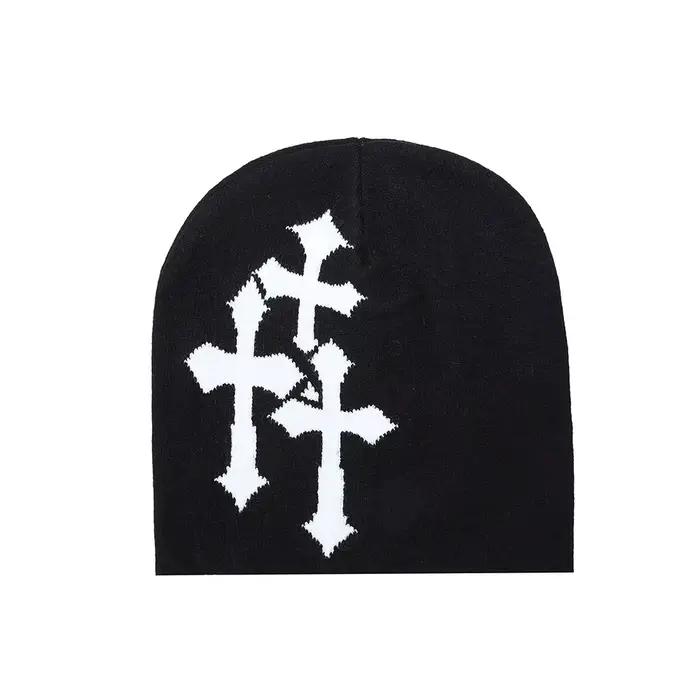 Bonnet tricoté Jacquard Crucifix tendance européen et américain