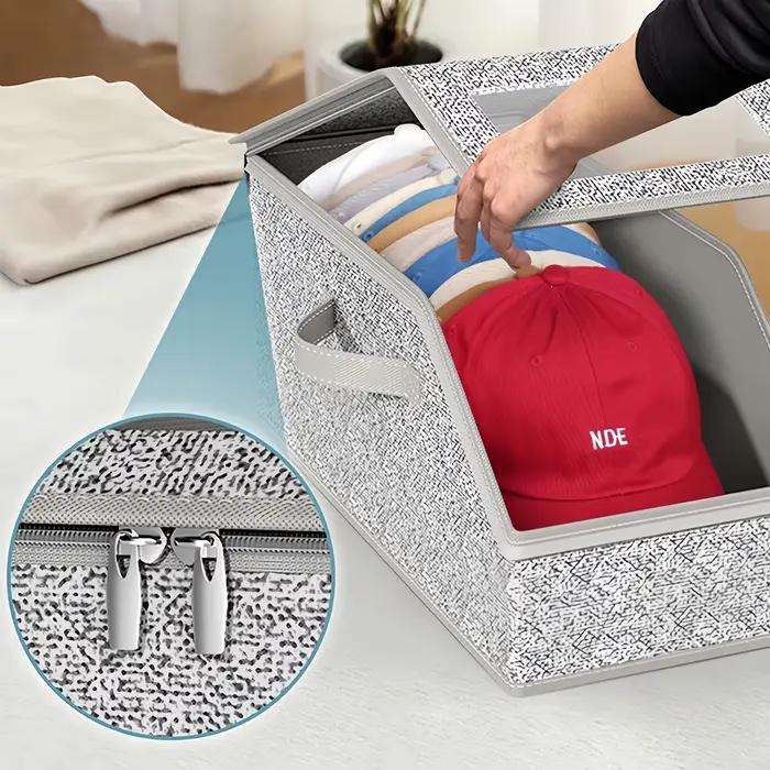 Boite de rangement pliable pour casquette de baseball boite de rangement pour chapeaux boites de rangement pour garde robe soutien gorge chaussettes organisateur de rangement pour jouets multifonctionnelle elegante et pratique