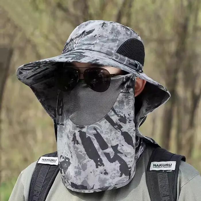 Chapeau de soleil camouflage pour homme