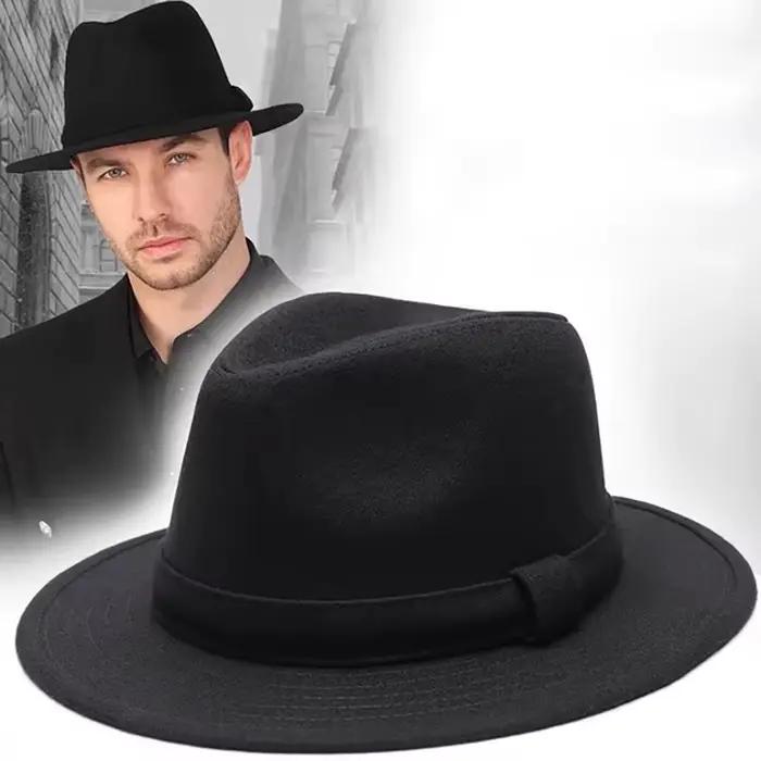 Printemps été hommes chapeaux Fedoras haut Jazz Chapeau seau melon