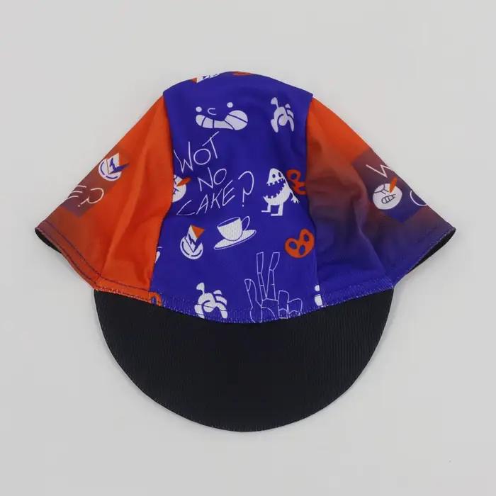 Casquette de cyclisme respirante pour hommes et femmes séchage rapide polyester imprimé pour plein air et courses vélo