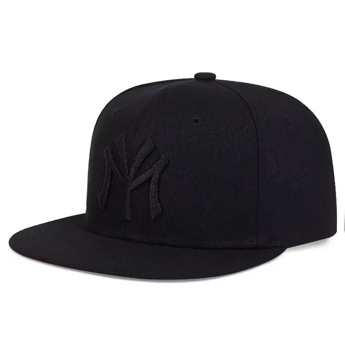 Chapeaux hip-hop brodés de lettres unisexes