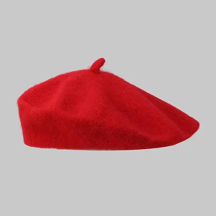 Femmes coréennes béret chapeau automne hiver mode décontracté chaud laine bonnet
