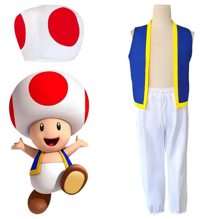 Chapeau de cosplay Kinopio Toad pour Halloween
