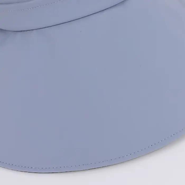 Chapeau de soleil à large bord en caoutchouc noir pour femmes