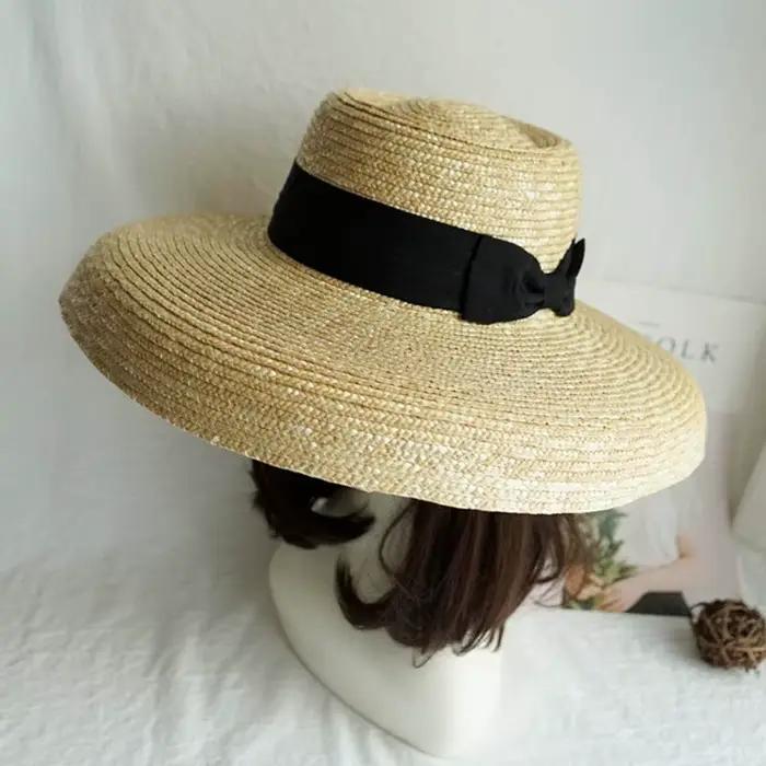 Chapeau de paille à grand bord pour femme