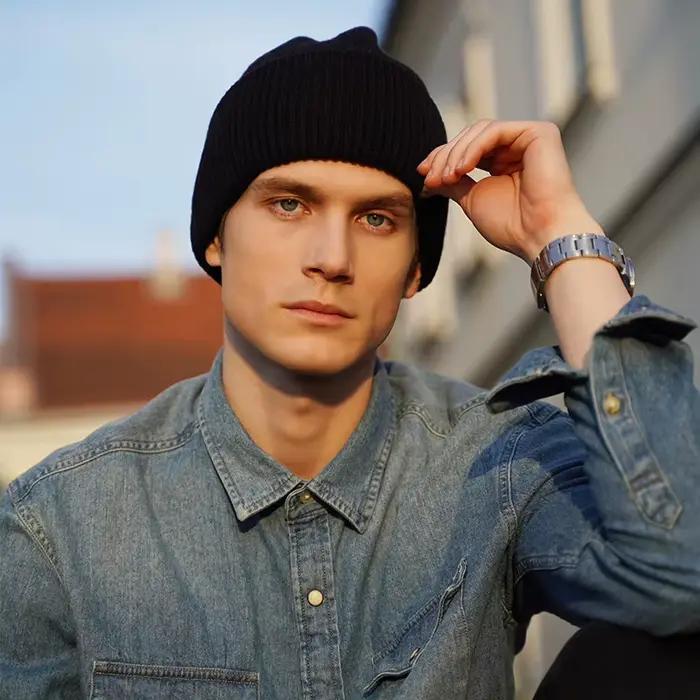 SHUCHAN 100% laine chapeaux pour femmes Skullies & bonnets garder au chaud solide hiver extérieur