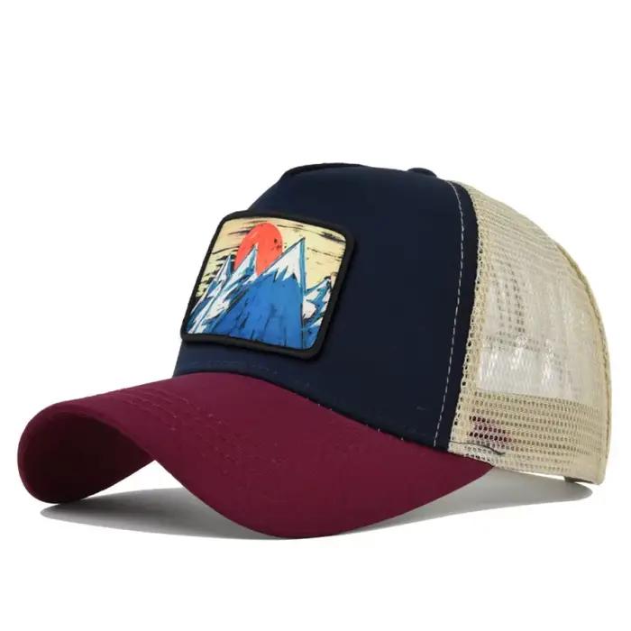 Casquette de baseball respirante en maille avec broderie pour femmes et hommes