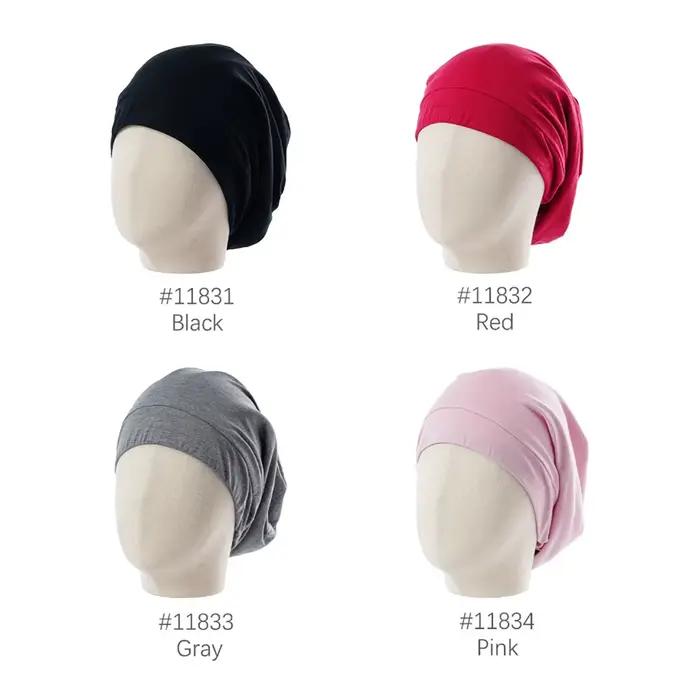 Bonnet de cheveux doublé en Satin pour femmes et hommes