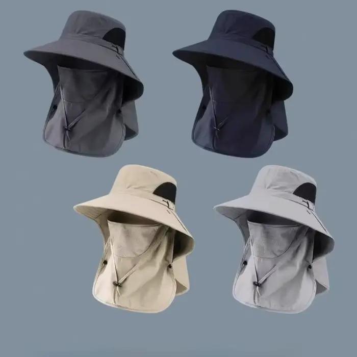 Chapeaux de soleil d'été Protection UV casquette de pêche de chasse en plein air pour hommes femmes randonnée Camping